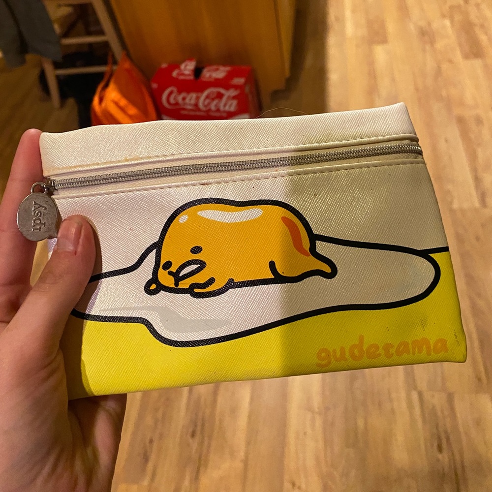 Ipsy Gudetama Makeup Bag
